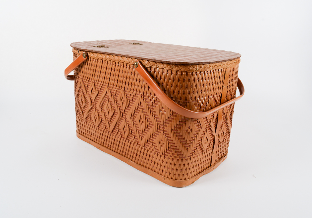 Large Picnic Basket and Base EBTH