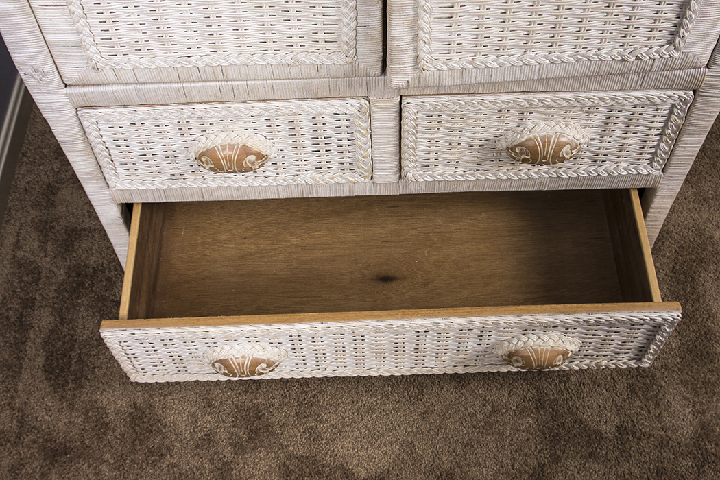 Pier 1 Imports Jamaica Collection Wicker Armoire EBTH