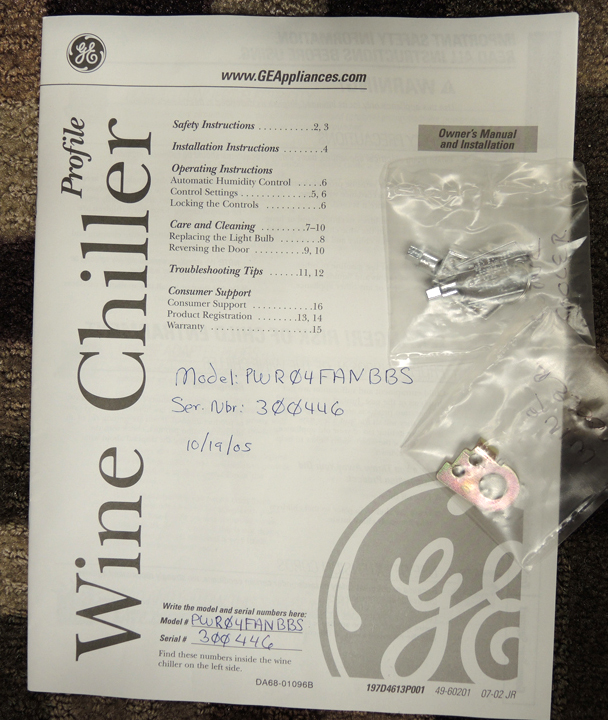 GE Profile Wine Chiller Cooler EBTH