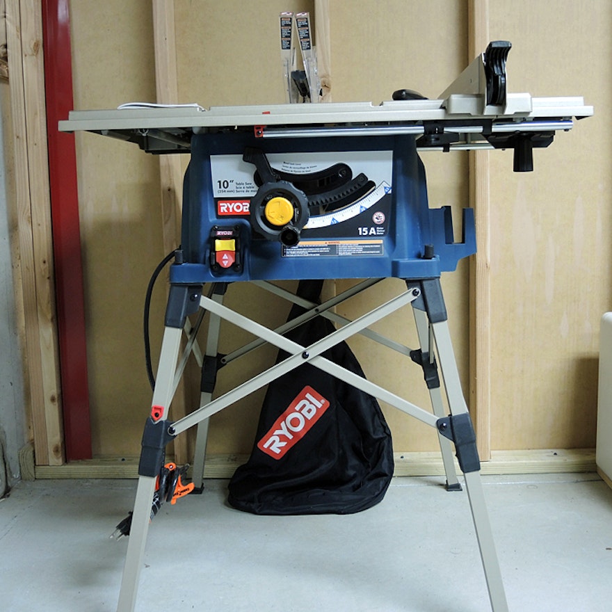 Ryobi 10" Portable Table Saw with Stand | EBTH