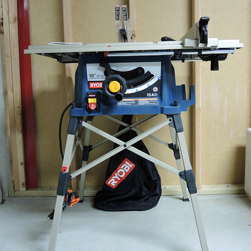 Ryobi 10 Portable Table Saw With Stand Ebth