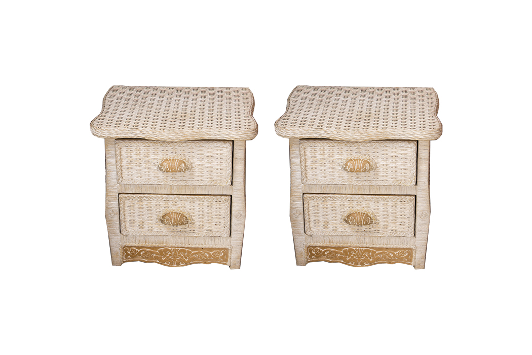 Pier 1 Imports Jamaica Collection Wicker Nightstands EBTH