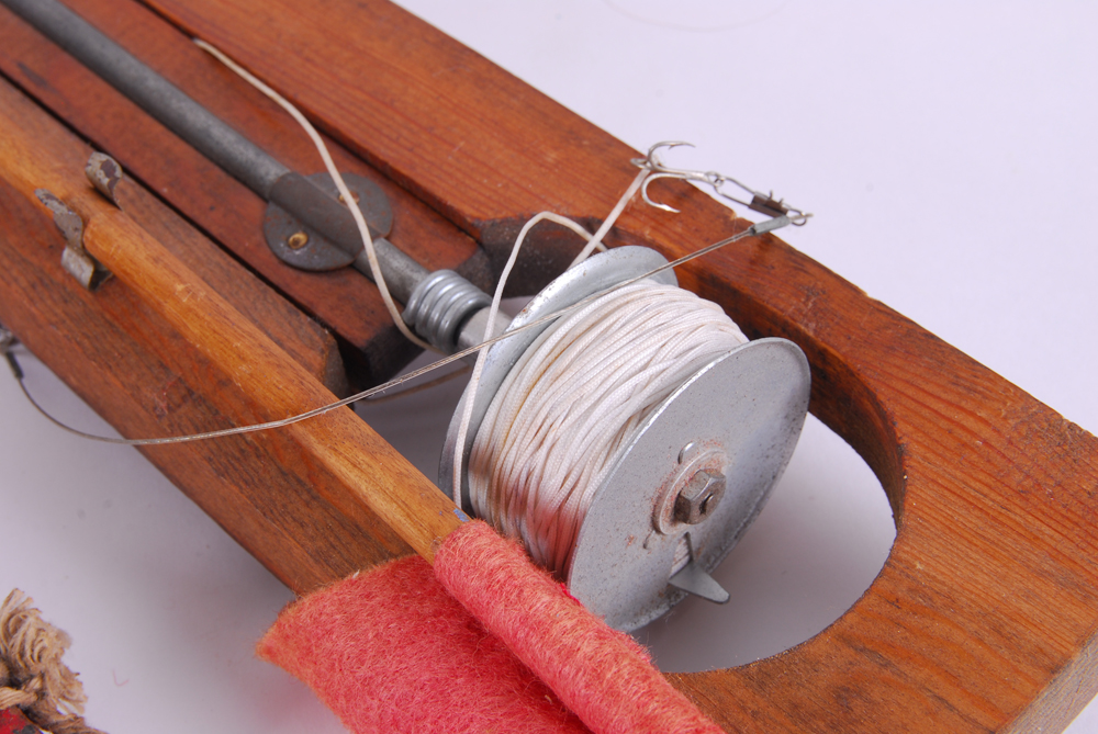 Antique Ice Fishing TipUp and Gear EBTH