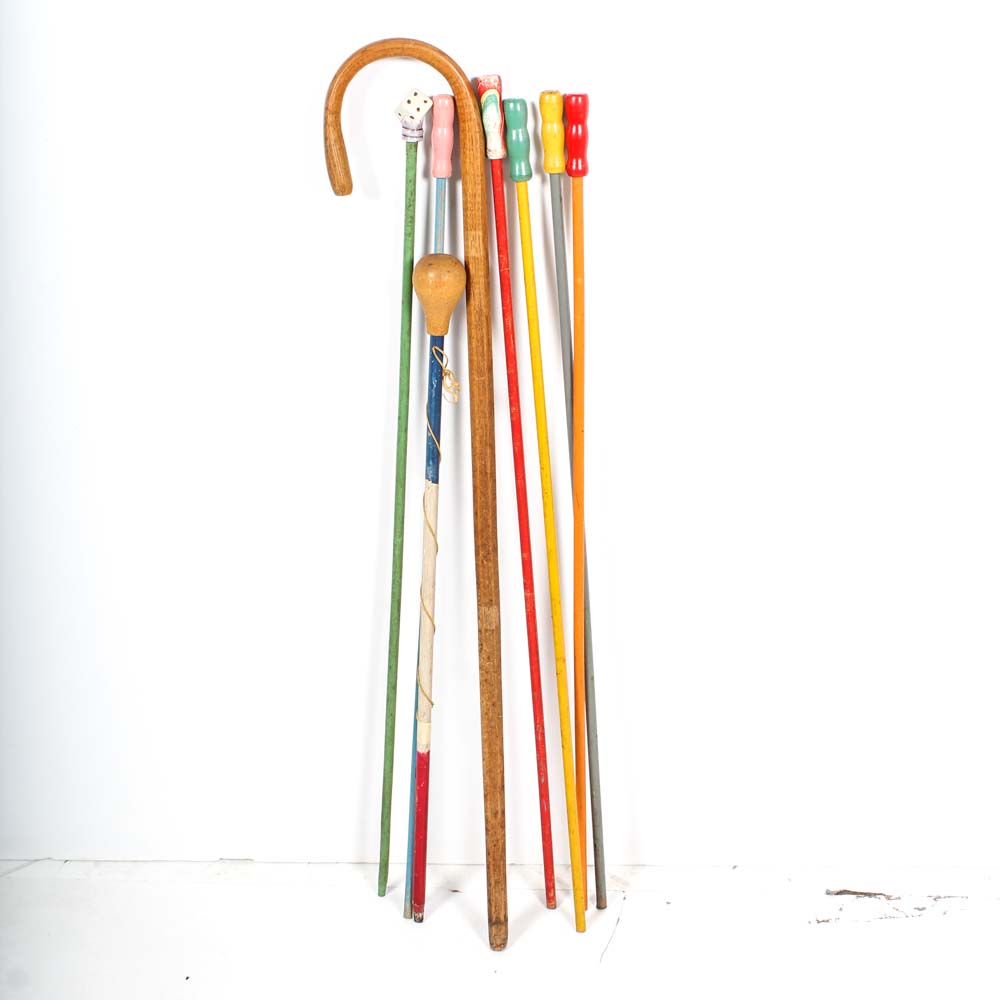 Collection of Vintage Carnival Canes EBTH