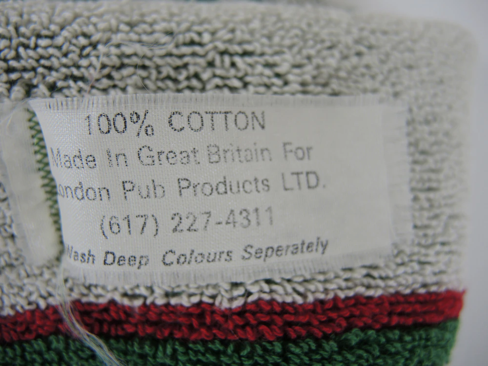 Vintage Bar Towels Collection with English Pub Logos and Swizzle Sticks | EBTH vintage bar towels