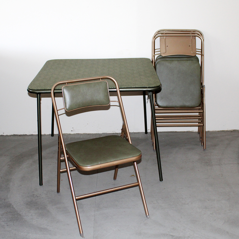 Vintage Samsonite Folding Table And Chairs