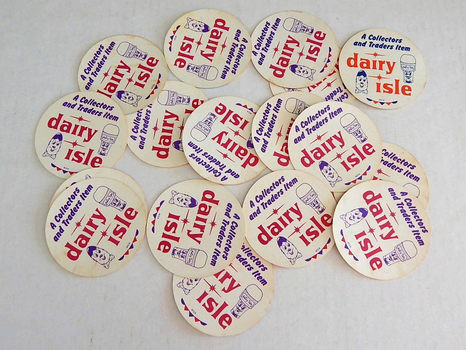 43 1976 Round Dairy Isle Disc Baseball Cards EBTH