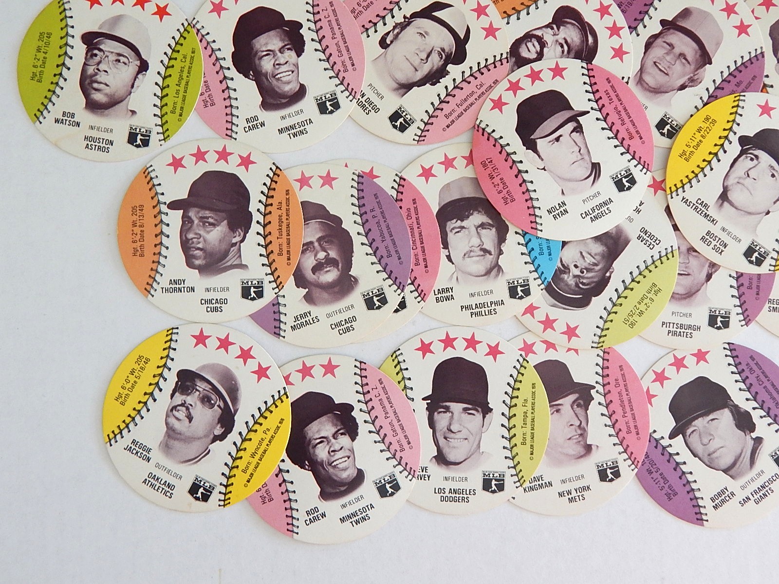 43 1976 Round Dairy Isle Disc Baseball Cards EBTH