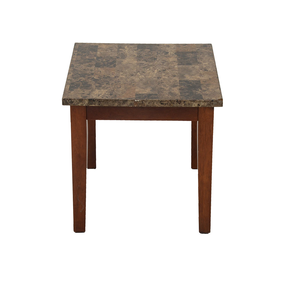 FauxStone Accent Table EBTH