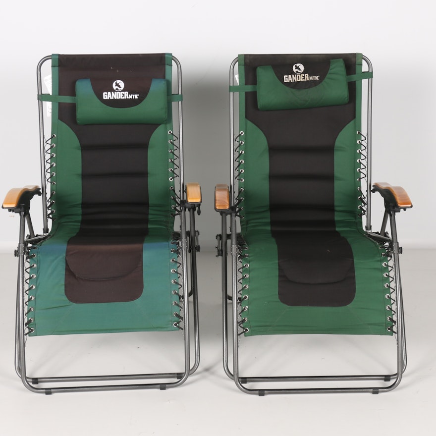 Pair of Gander Mountain Zero Gravity Padded Loungers  EBTH Pair of Gander Mountain Zero Gravity Padded Loungers  EBTH