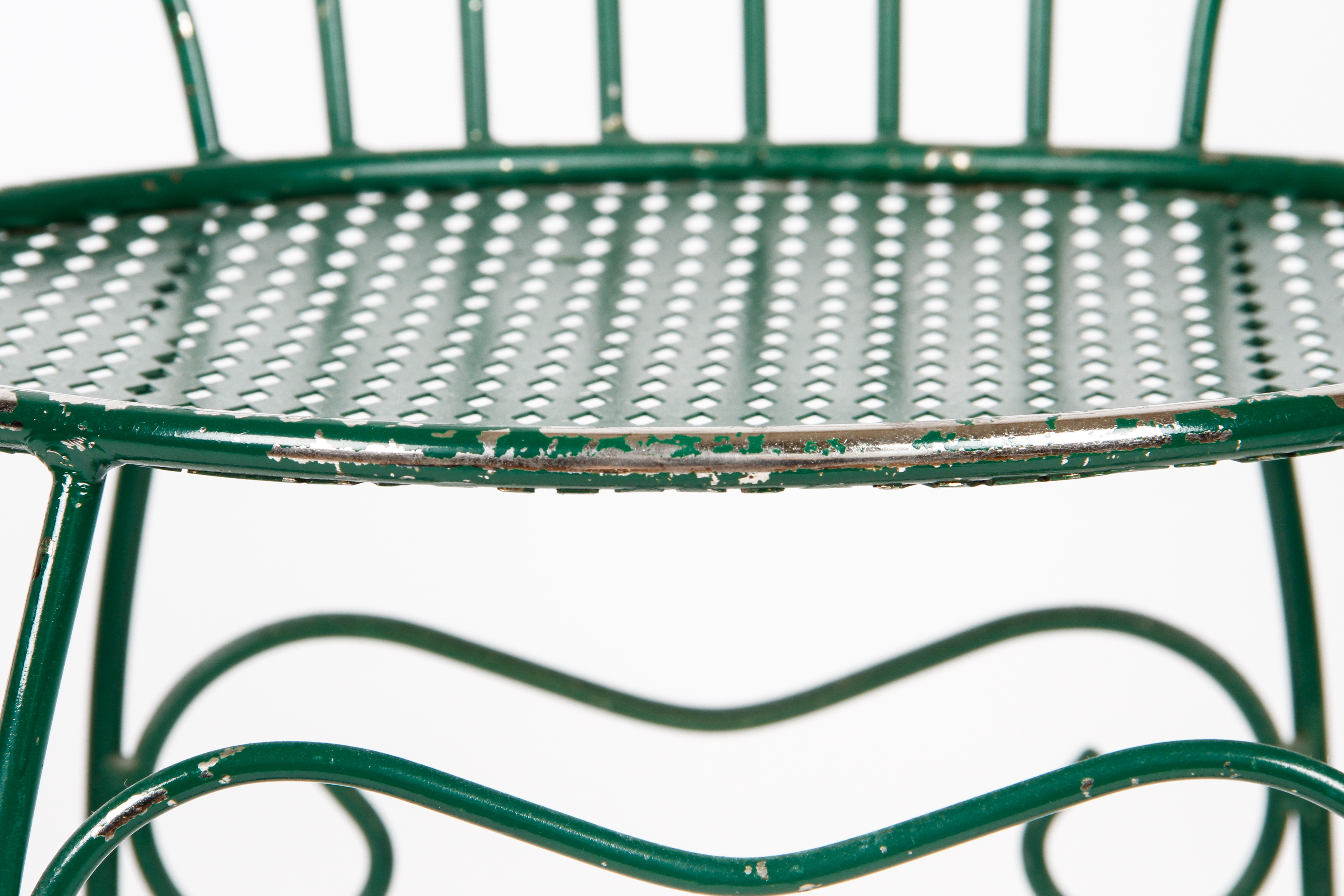 Vintage Metal Vanity Chair EBTH