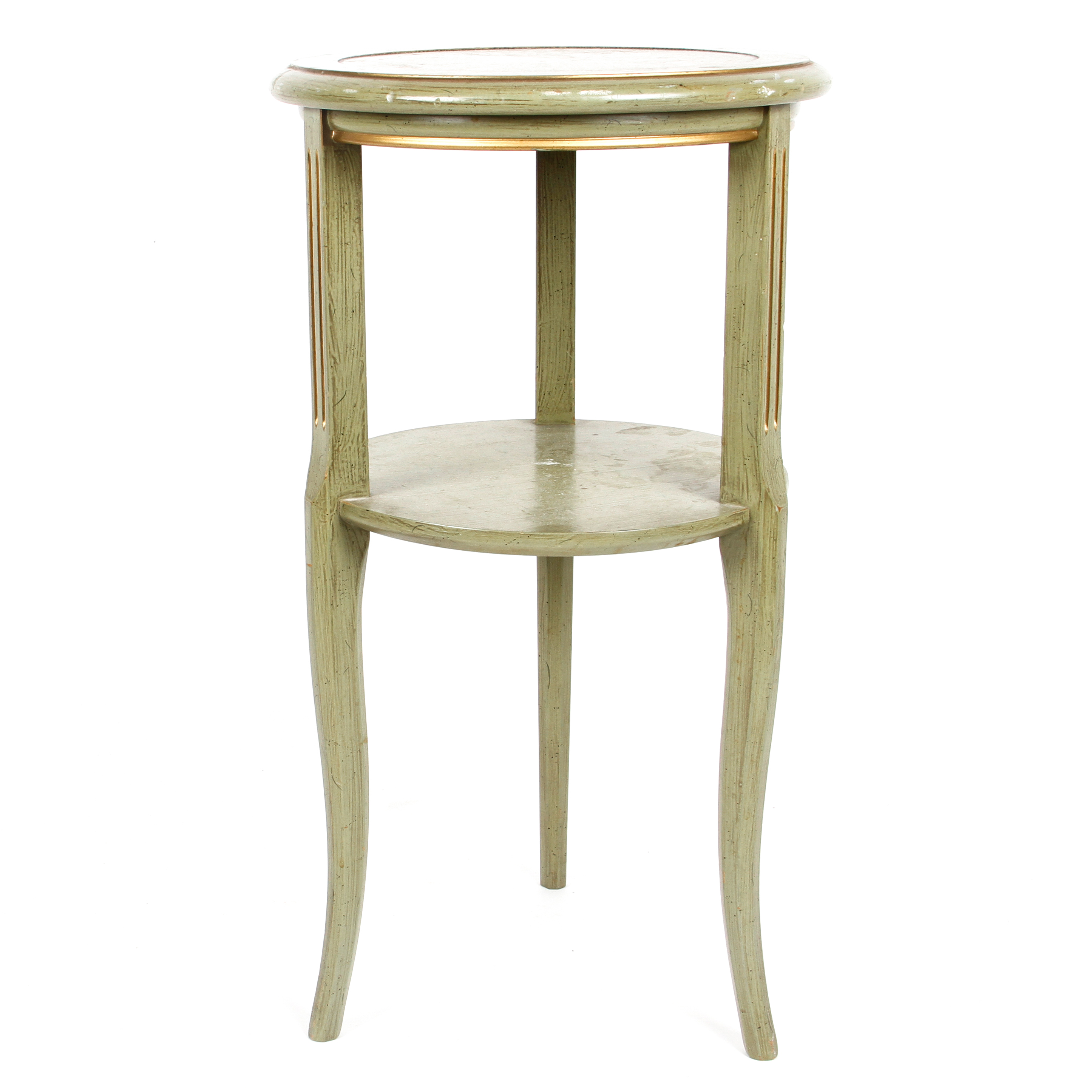 Vintage Green Side Table EBTH