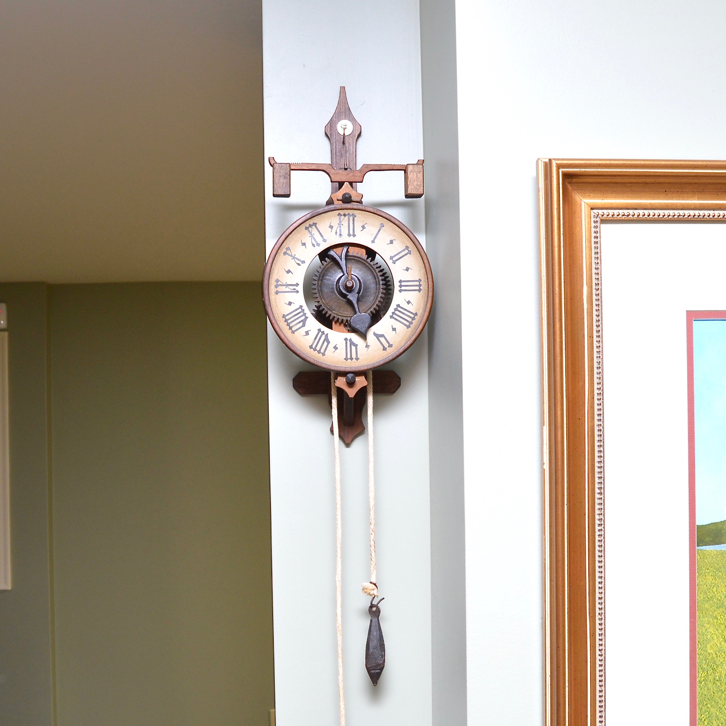 Verge and Foliot Wall Clock EBTH