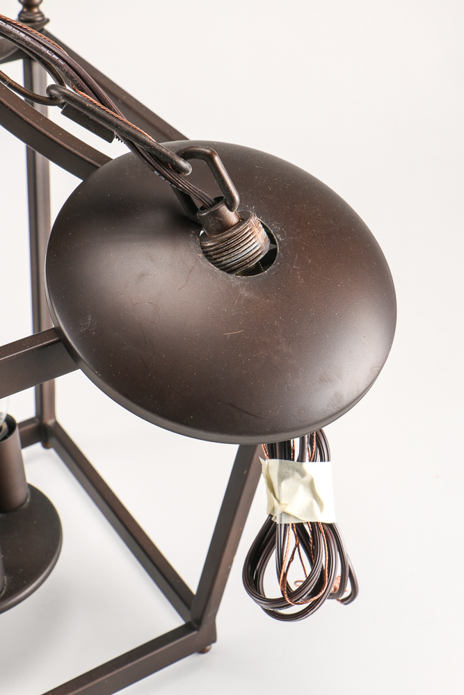 Pair Of Brown Pendant Lamps