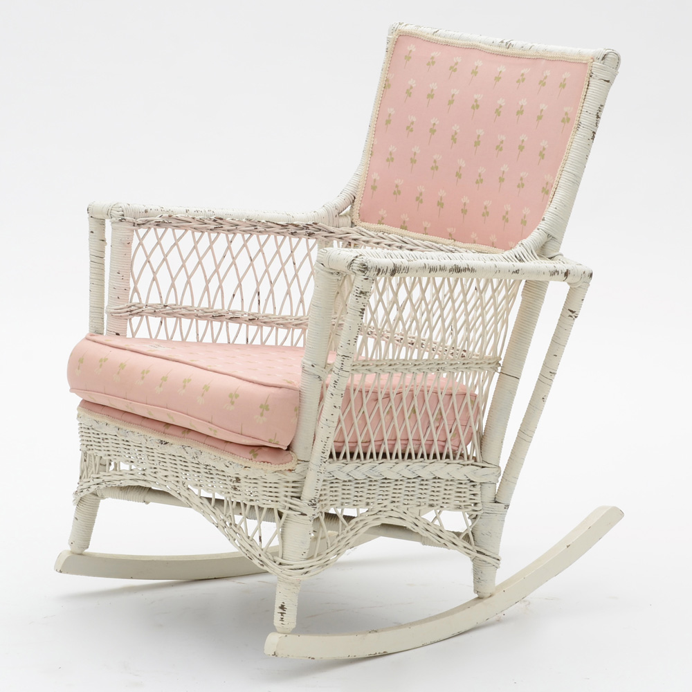Vintage Wicker Rocking Chair EBTH
