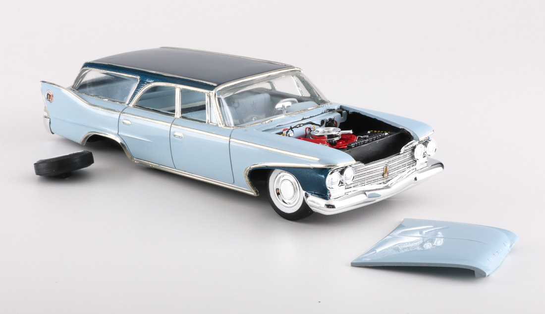 Collection of Johan 1960 Plymouth Station Wagon Model Kit Cars EBTH