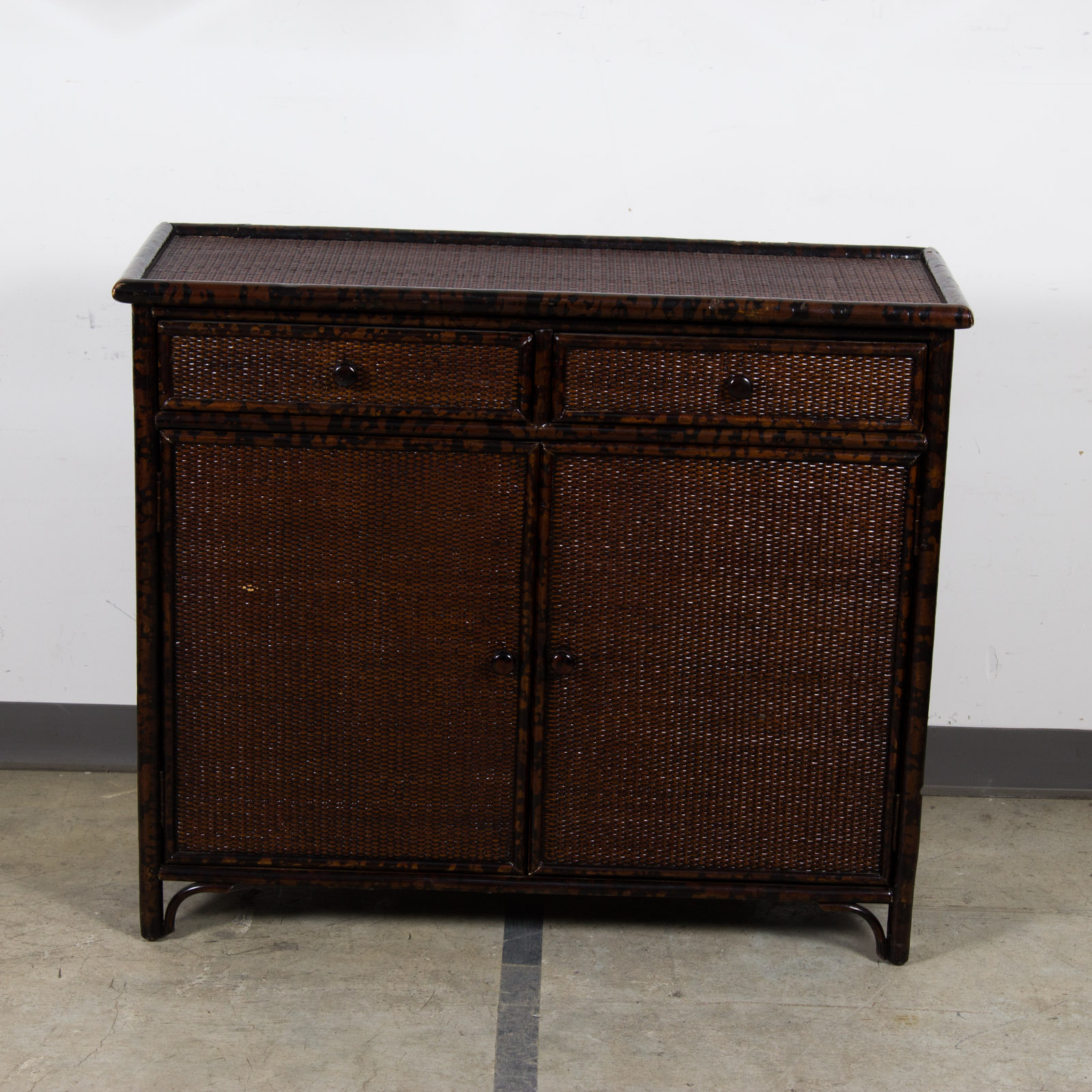 Ballard Wicker Cabinet Ebth