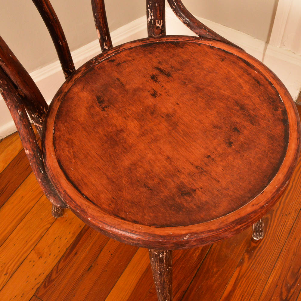 Vintage Oak Bentwood Ice Cream Parlor Chair EBTH