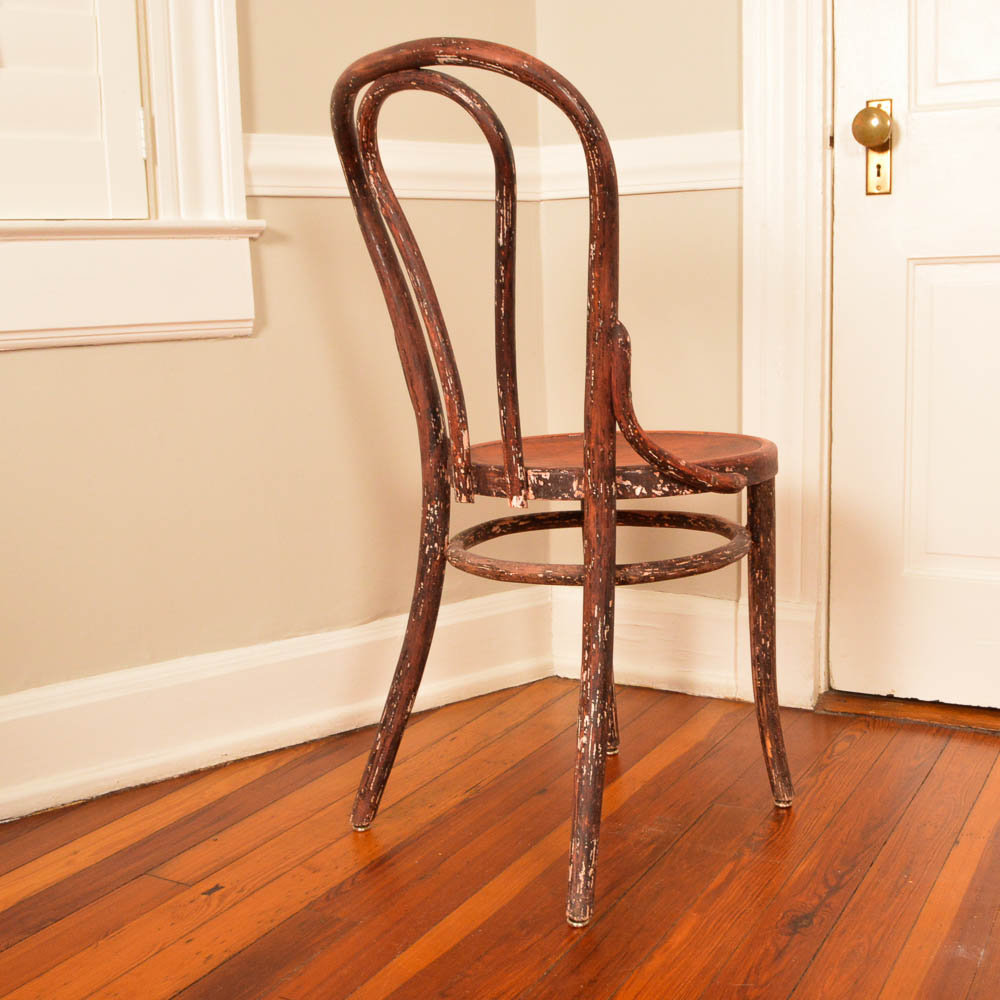 Vintage Oak Bentwood Ice Cream Parlor Chair EBTH