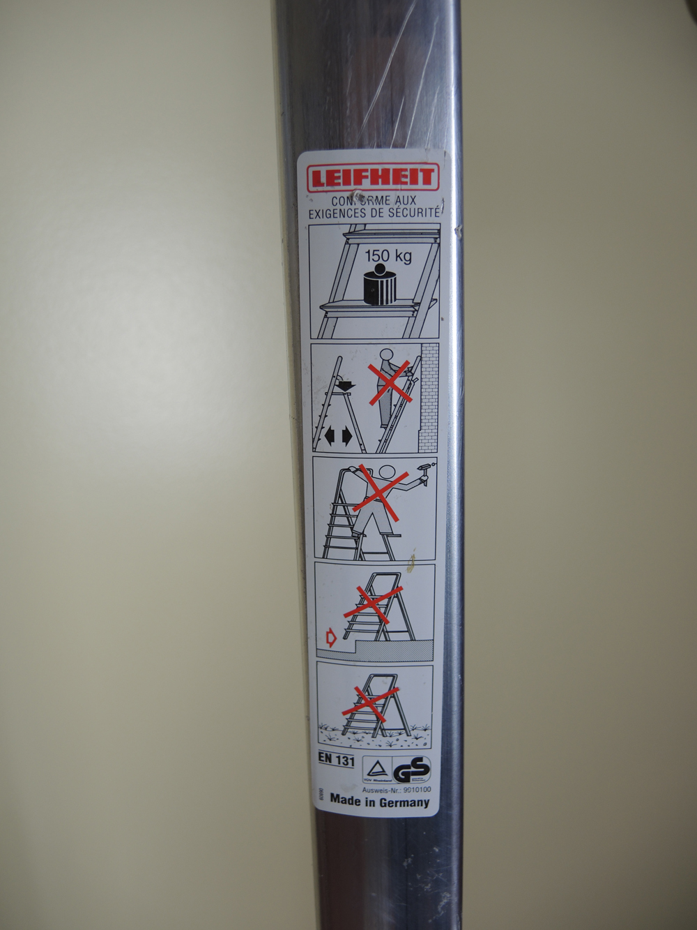 German LeifHeit 5' Aluminum Step Ladder EBTH
