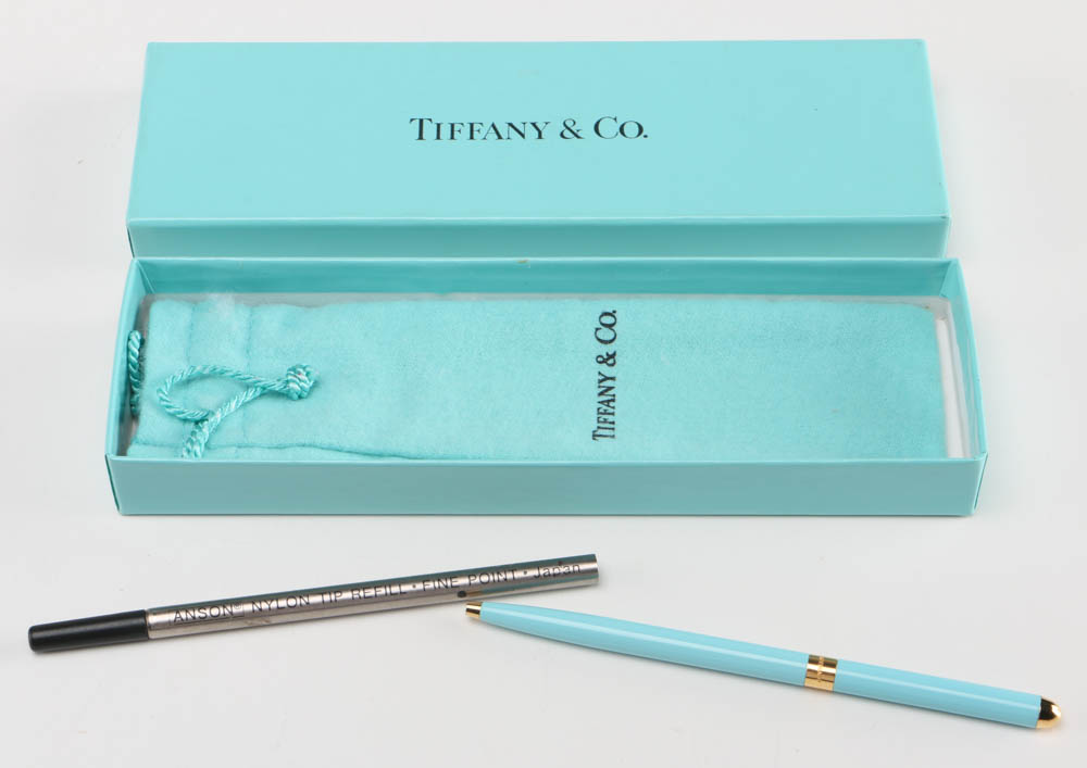 Tiffany & Co. Blue Purse Pen and Anson Tip Refill EBTH