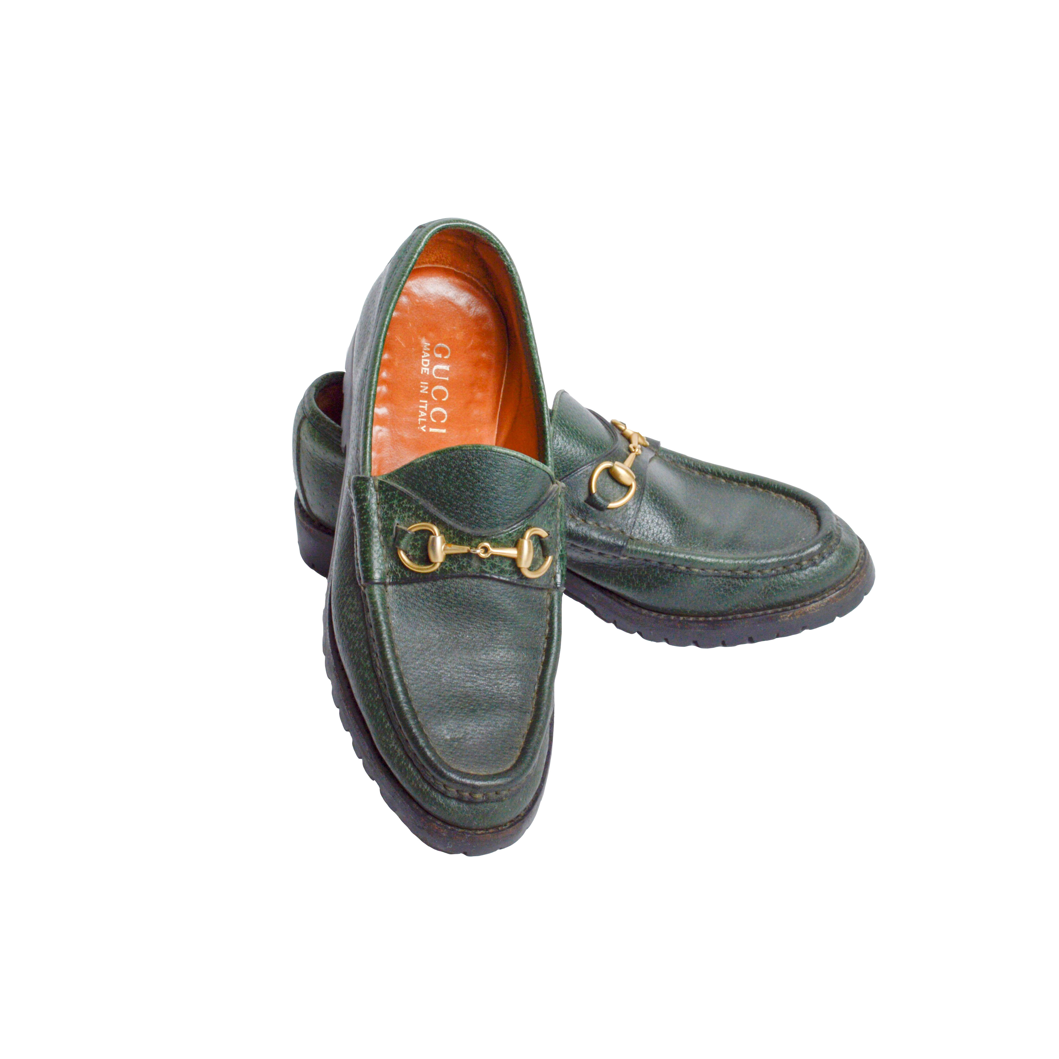 hunter green loafers