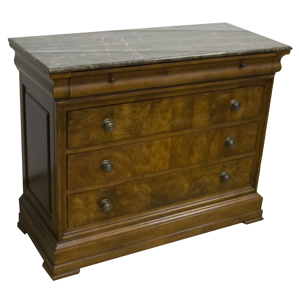 Ethan Allen Marble Topped Chest of Drawers EBTH