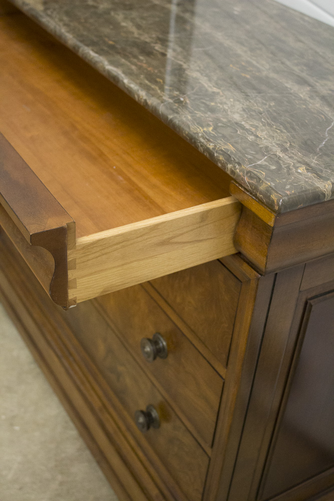 Ethan Allen Marble Topped Chest of Drawers EBTH