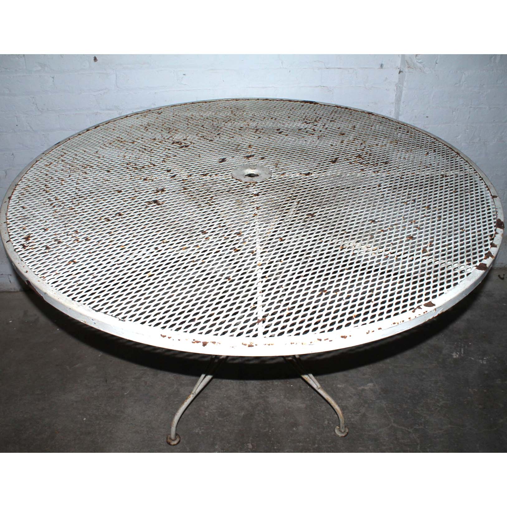 Vintage Wrought Iron High Back Coil Spring Patio Chairs EBTH