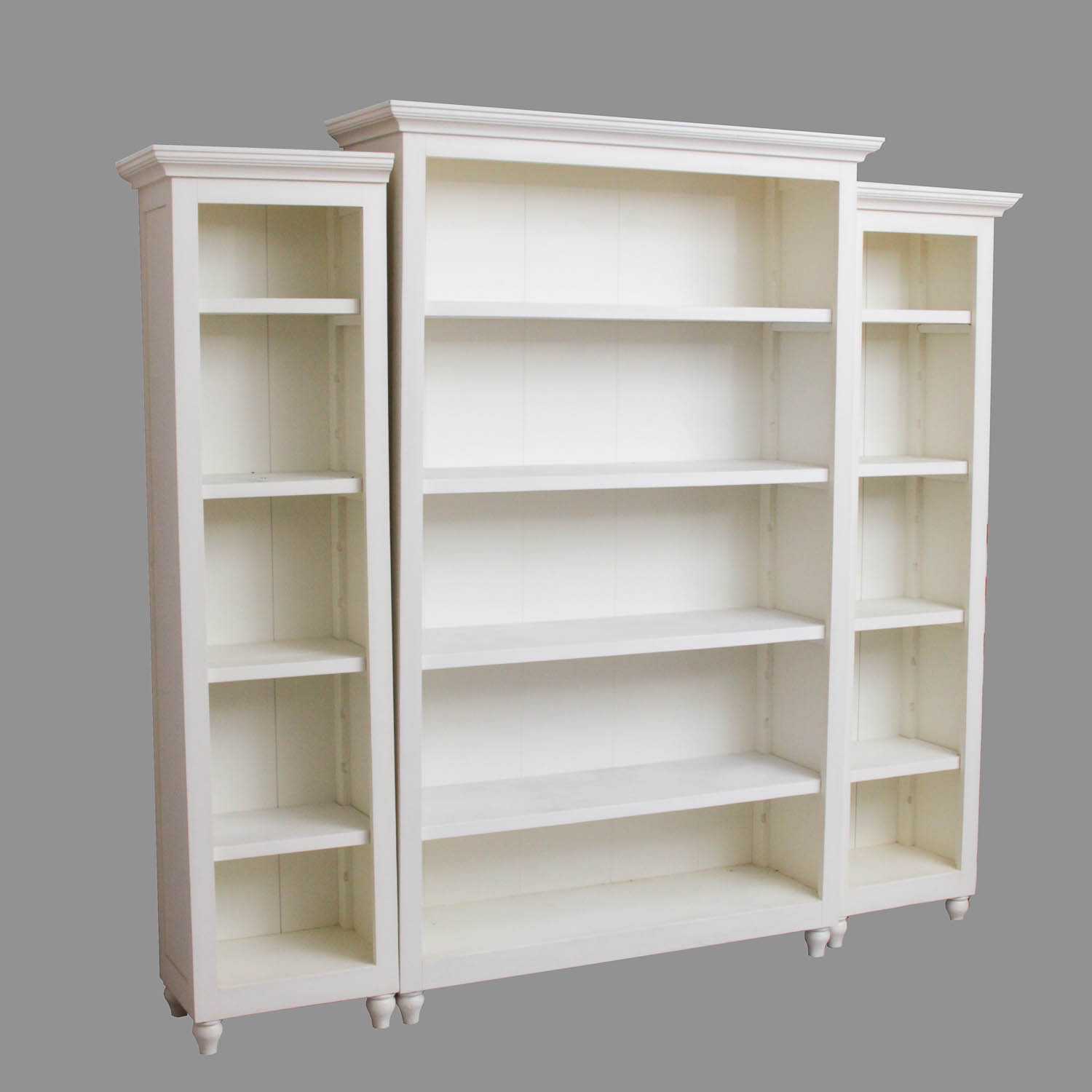 ThreePiece Painted Wood Bookcase EBTH