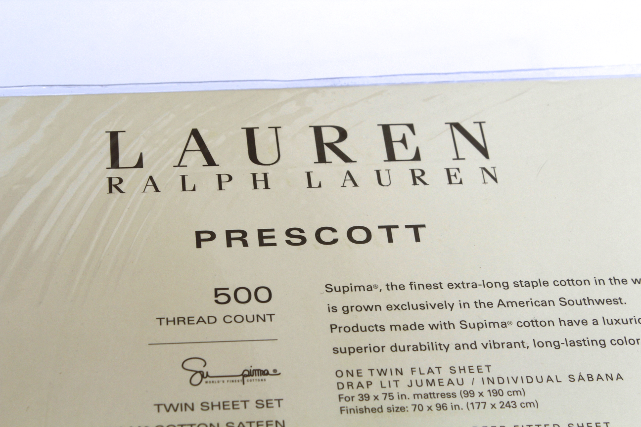 Collection of Ralph Lauren 500 Thread Count Cotton Sheets