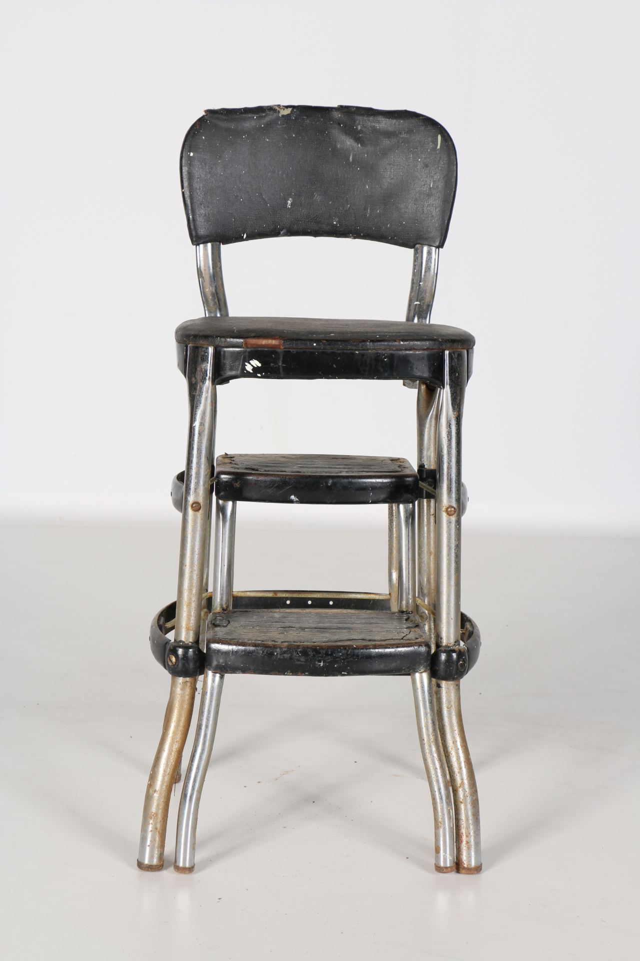 Vintage Kitchen Stool With Fold Out Steps EBTH