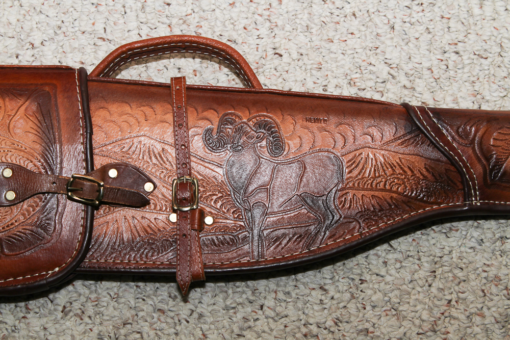 Pair of Handmade Tooled Leather Rifle Cases | EBTH