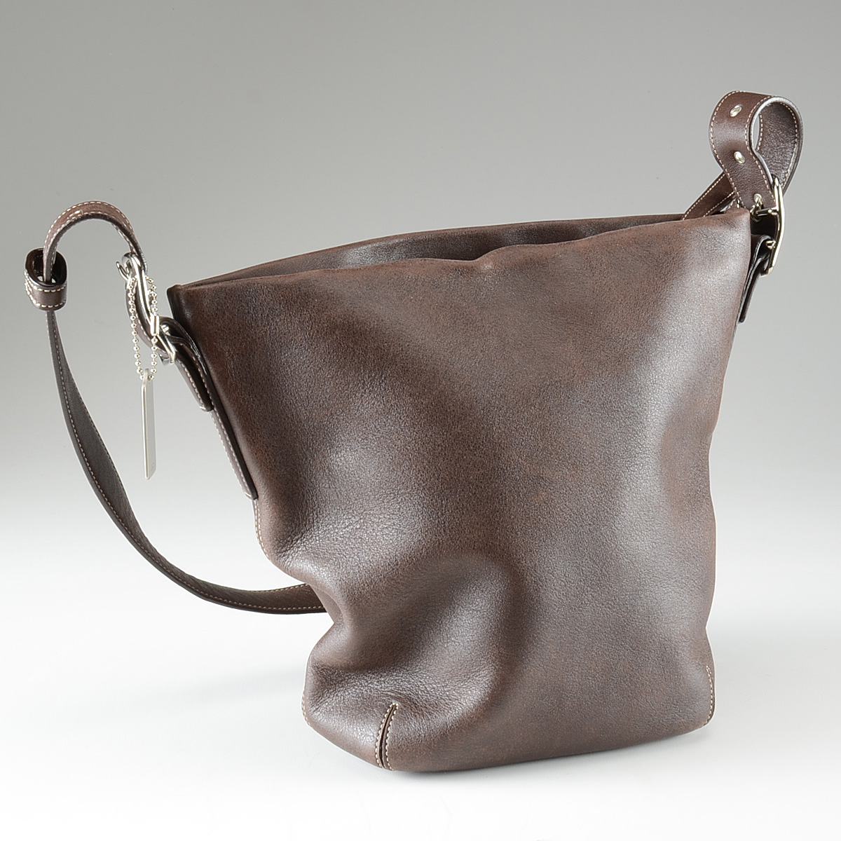 soft leather bucket bag