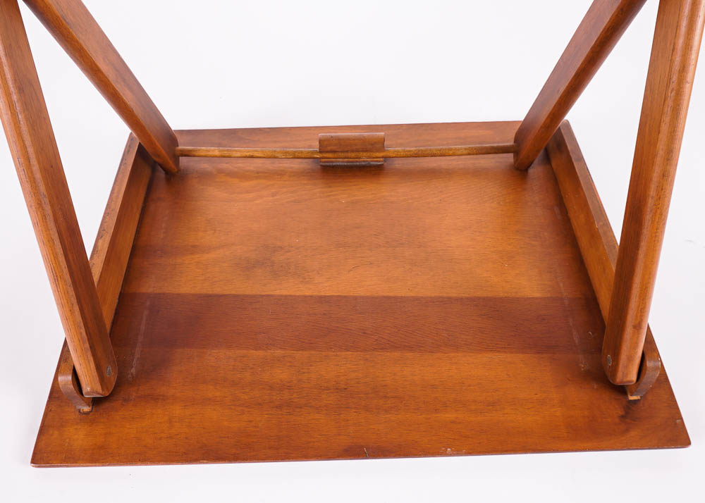Wooden Folding Tray Tables with Stand EBTH
