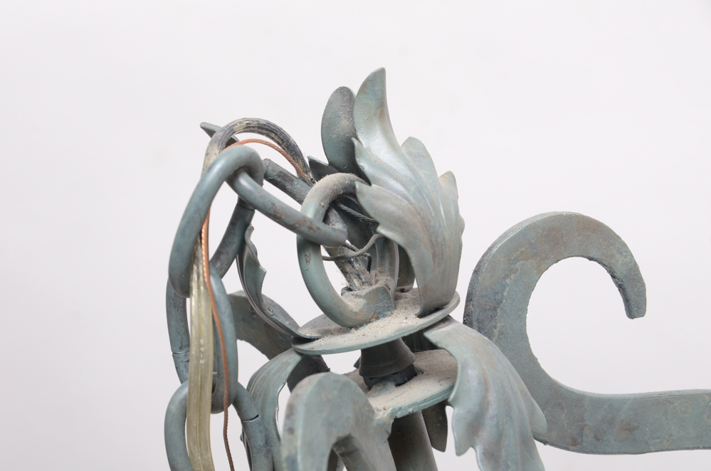 Stamped Metal Acanthus Leaf Chandelier | EBTH