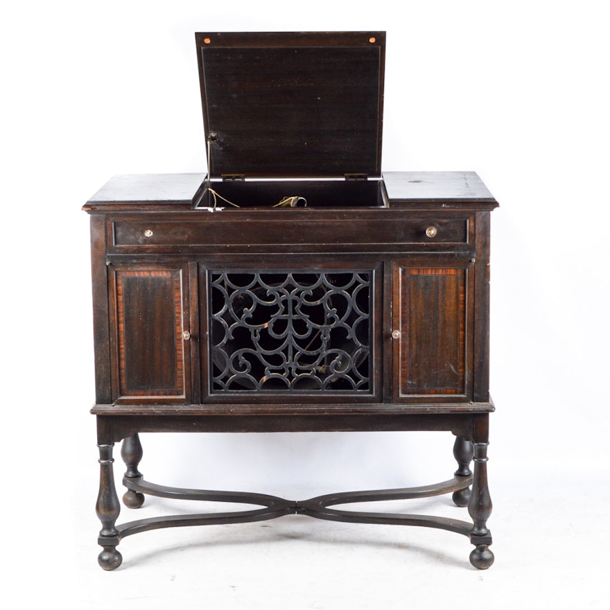 1916 Edison Disc Phonograph Player Cabinet Ebth 1916 Edison Disc Phonograph Player Cabinet