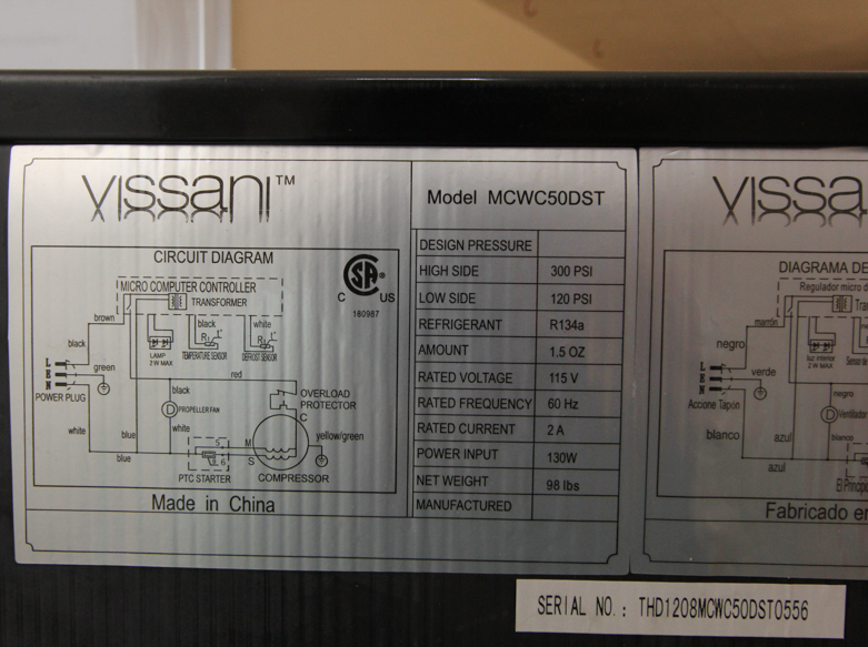 Vissani Wine Cooler EBTH