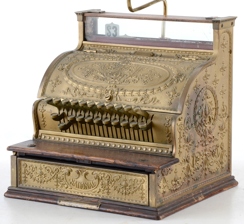 Converted Antique Cash Register Lamp EBTH