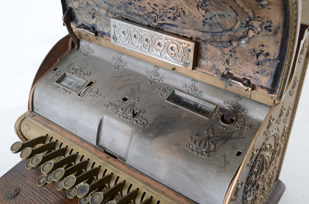 Converted Antique Cash Register Lamp EBTH