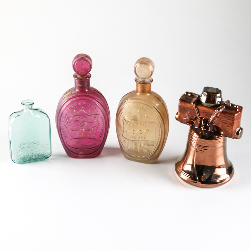 1969 and 1970 Ezra Brooks Decanter Bottles EBTH