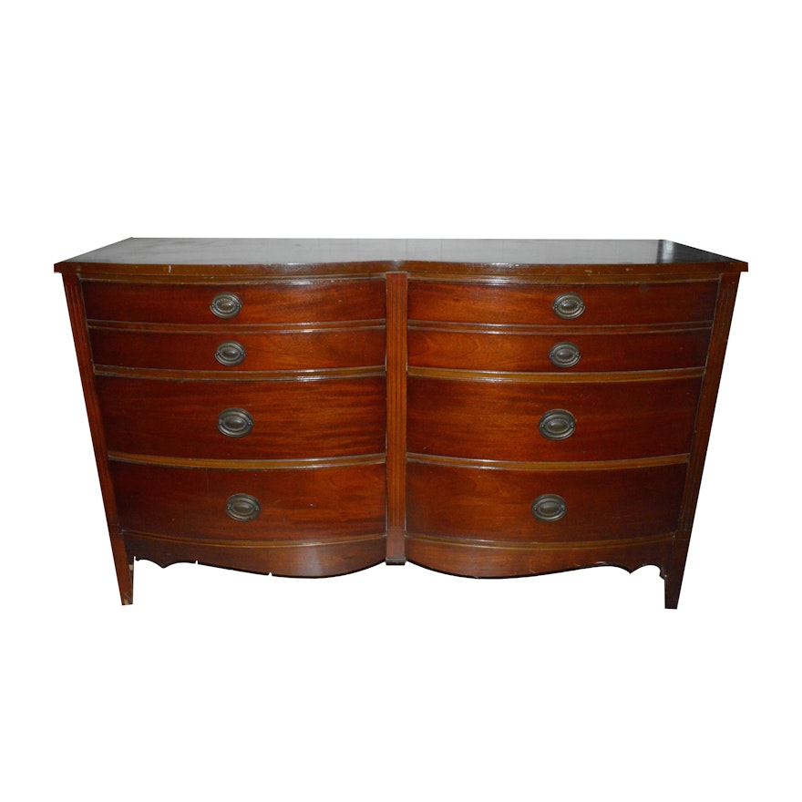 Mahogany Dresser By Dixie Furniture Ebth