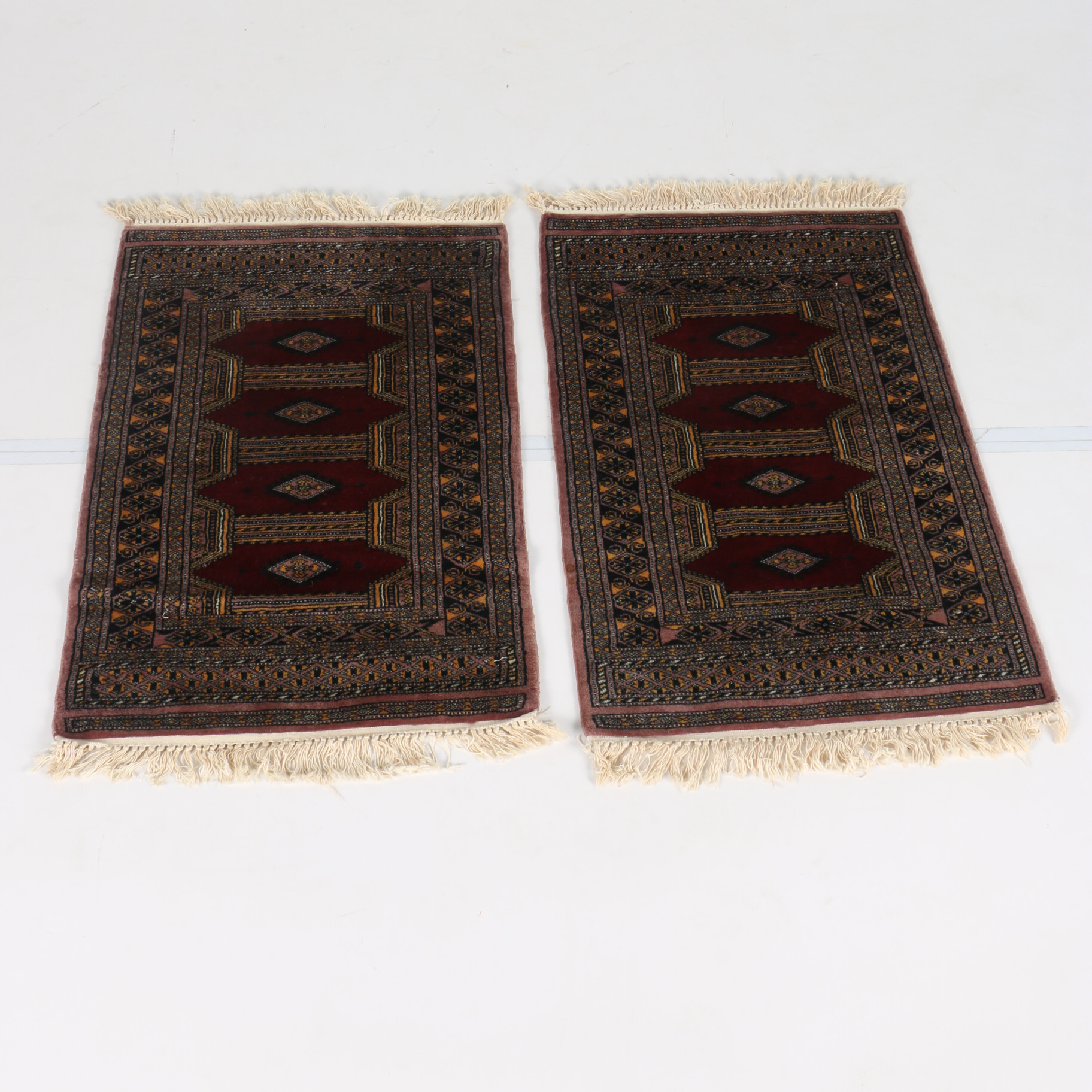 Pair of Hand Loomed Afshar Style Rugs EBTH