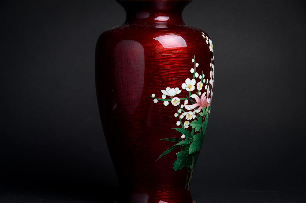 Antique Japanese Cloisonné Vase EBTH