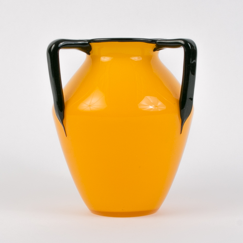 Yellow Art Deco Vase EBTH