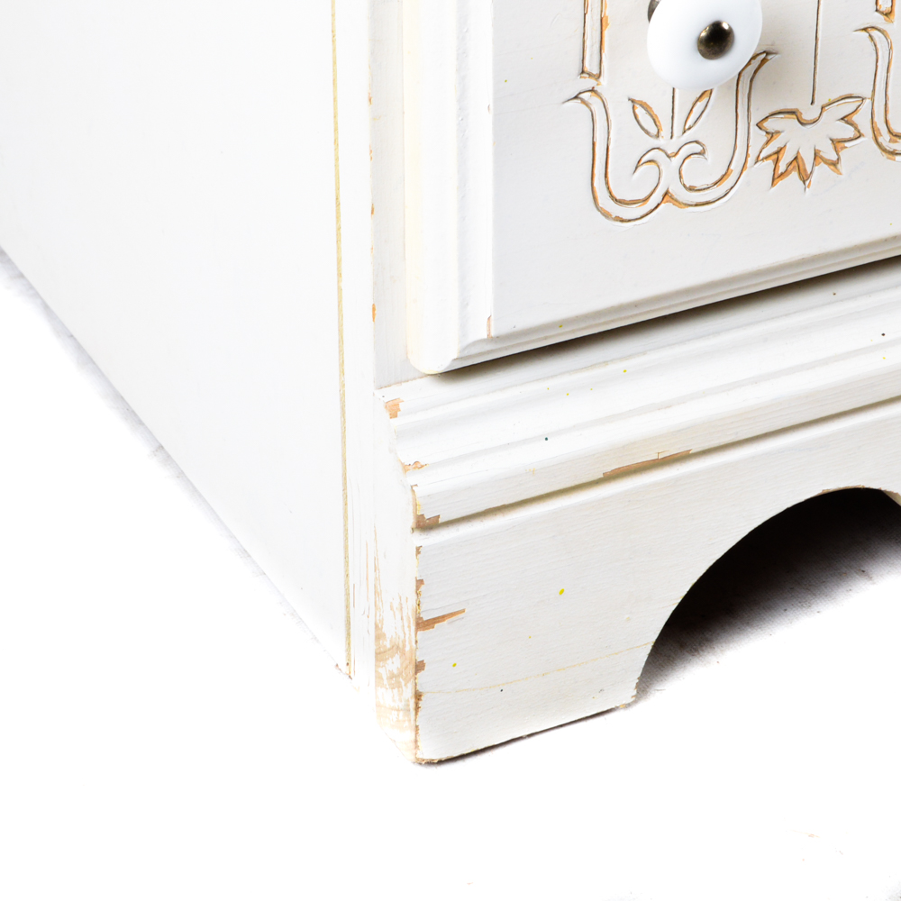 White Desk with Stool EBTH