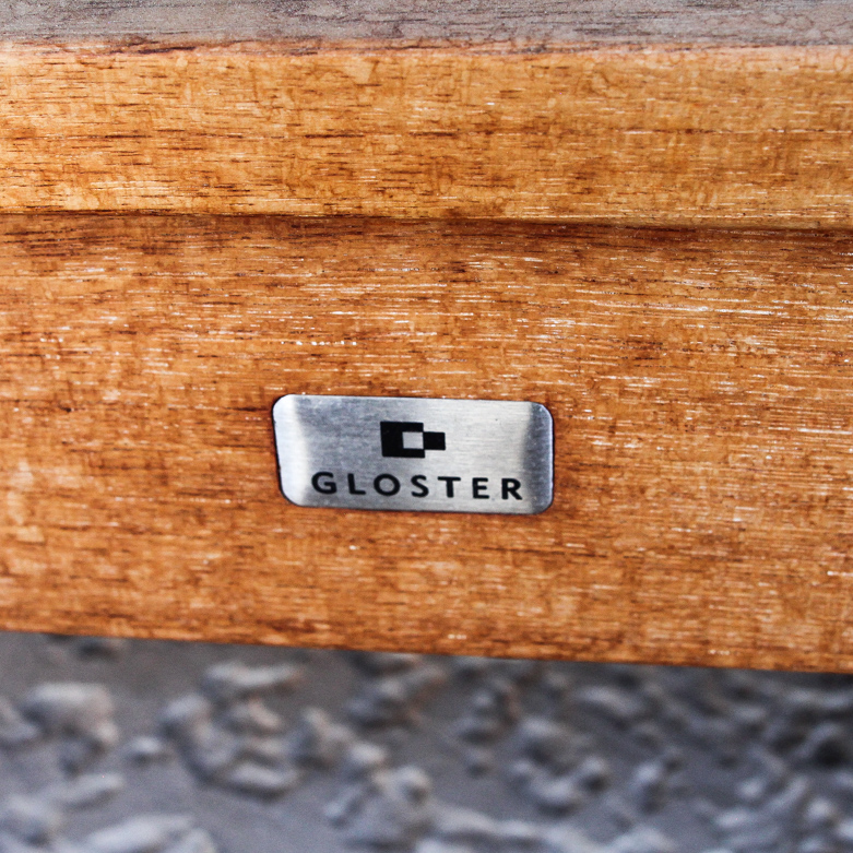 Pair of Contemporary Gloster Teak Patio Armchairs