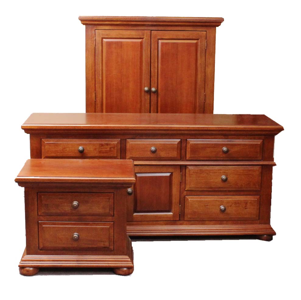 Three Piece Cherry Bedroom Set By Bob Timberlake