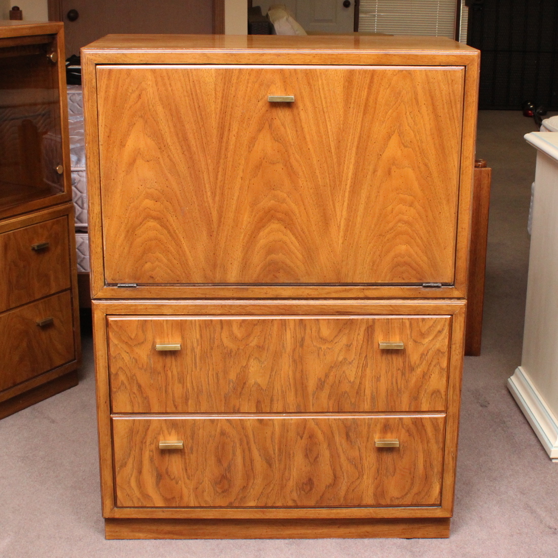 Vintage Drexel Furniture Oak Office Furniture Set EBTH
