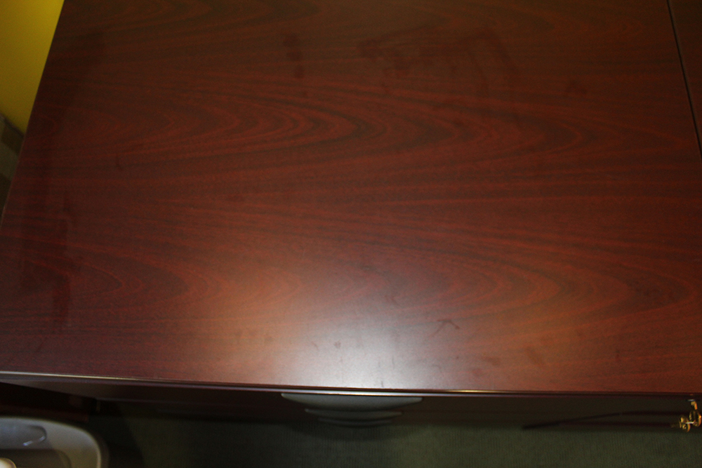 Wood Finish Three Drawer Long File EBTH